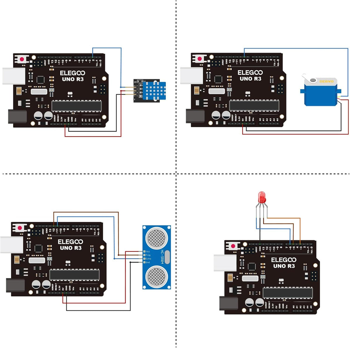 ELEGOO UNO R3 Project Super Starter Kit with PDF Tutorial for Beginners