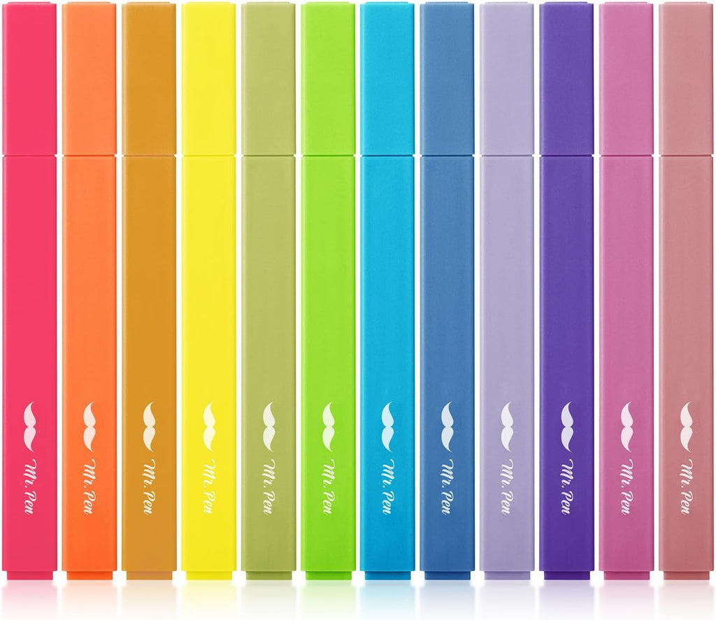 Mr. Pen- Aesthetic Bible Highlighters No Bleed Through Assorted Color