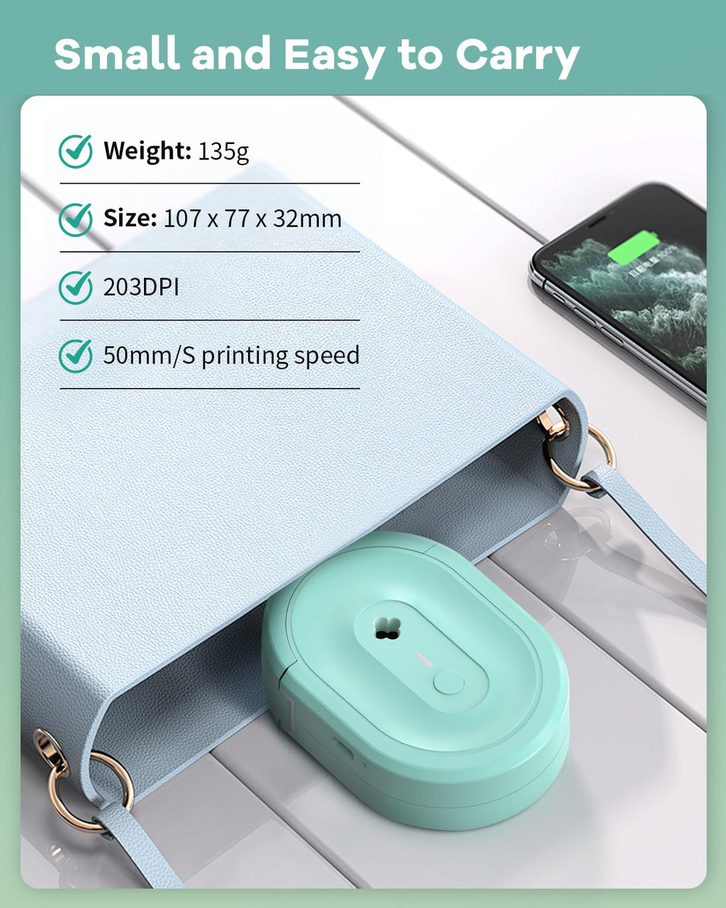 NDYIN Label Maker N12 Bluetooth Thermal Label Printer