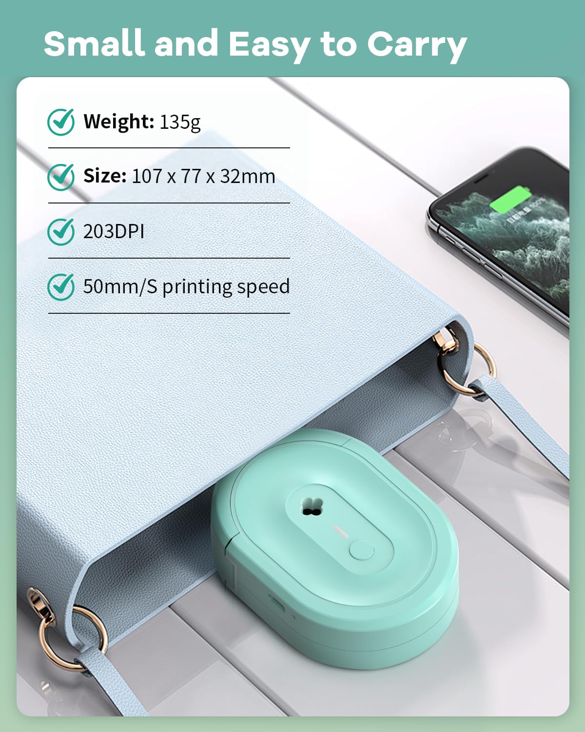 NDYIN Label Maker N12 Bluetooth Thermal Label Printer