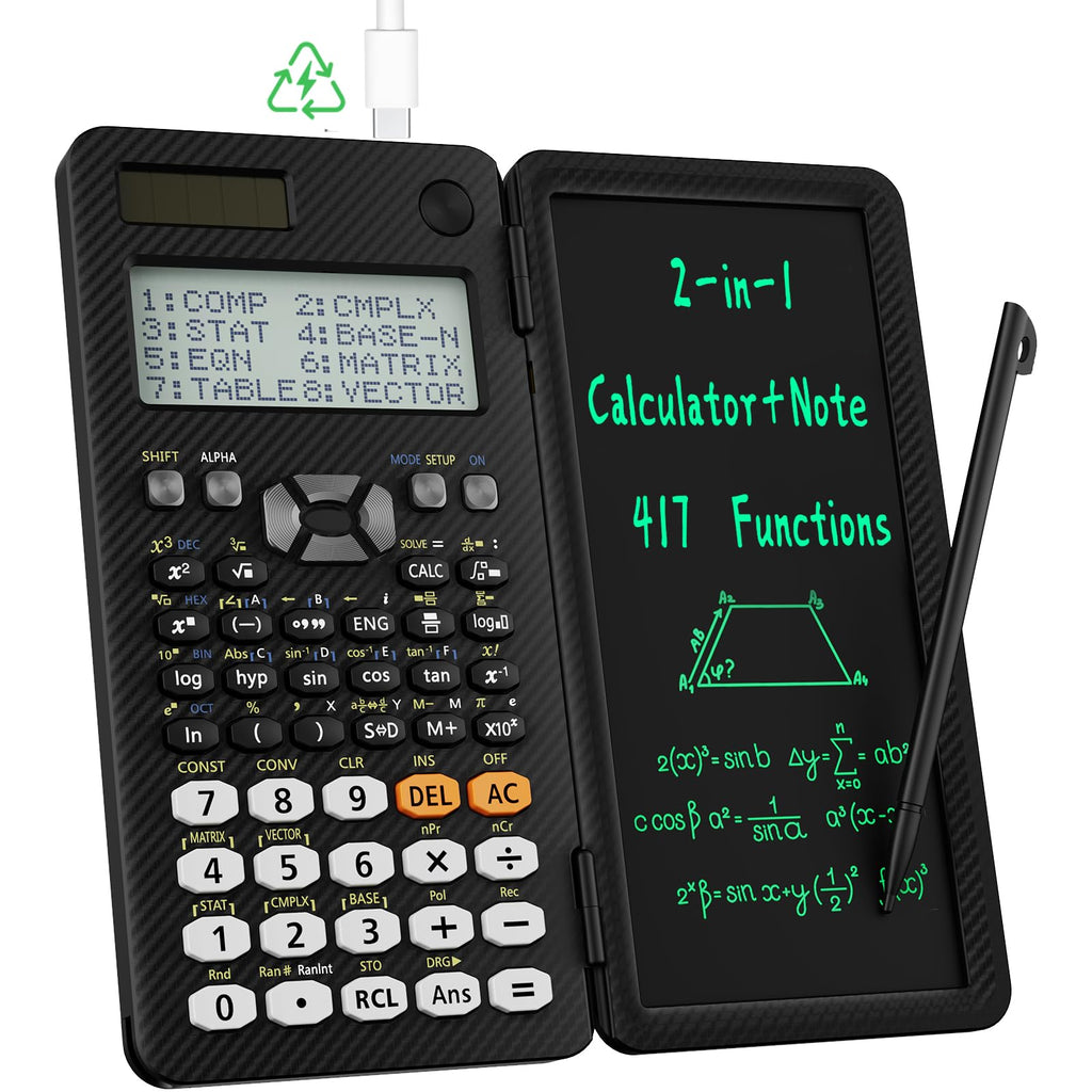 ROATEE 991ES MAX Scientific Calculator with Notepad