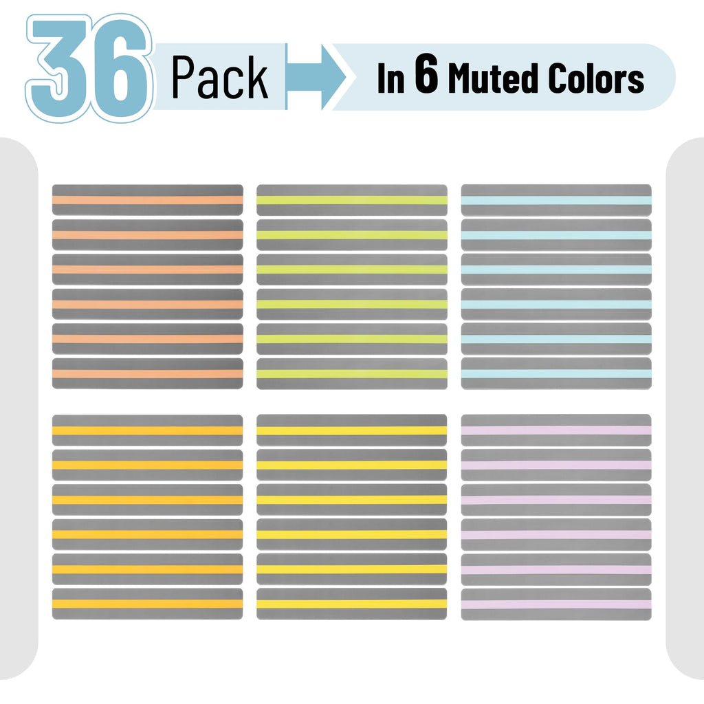 Mr. Pen- Guided Reading Strips, 18 Pack, Colorful, Bookmarks for Kids