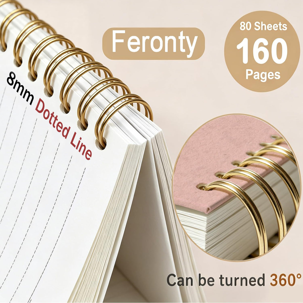 Frog Notebook, Frog Office Supplies, Cute Spiral Journal for Teens