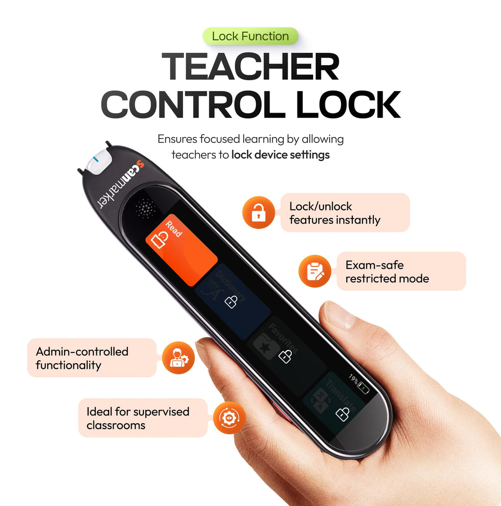Scanmarker Pro | Translation Pen & Reading Pen for Kids & Adults | Assistive Tool & Language Translator Device for Dyslexia, Reading Support & Language Learners | Translator Pen for 100 Languages