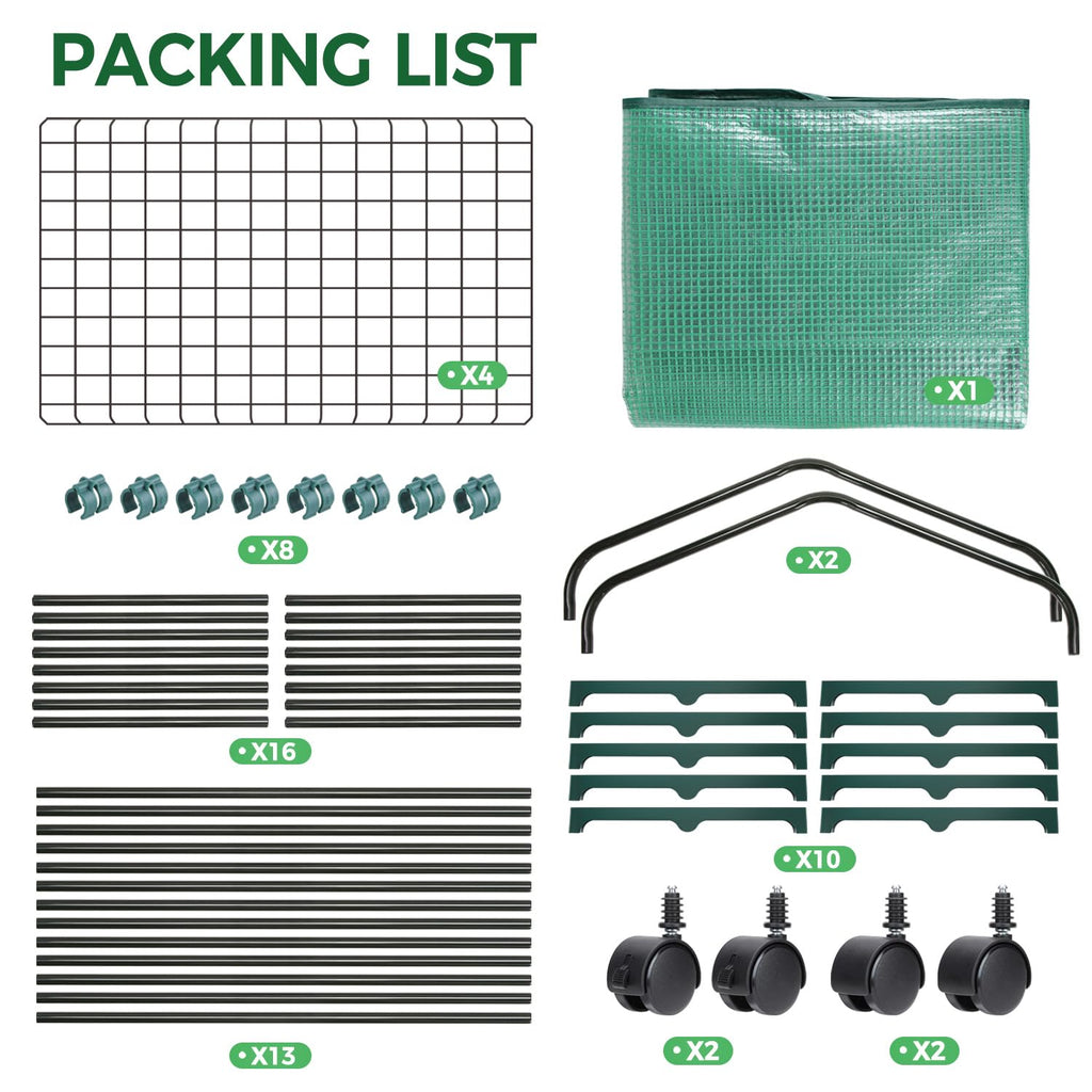 Ohuhu Portable Greenhouse with 4 Shelves (Mini & Large Sizes)