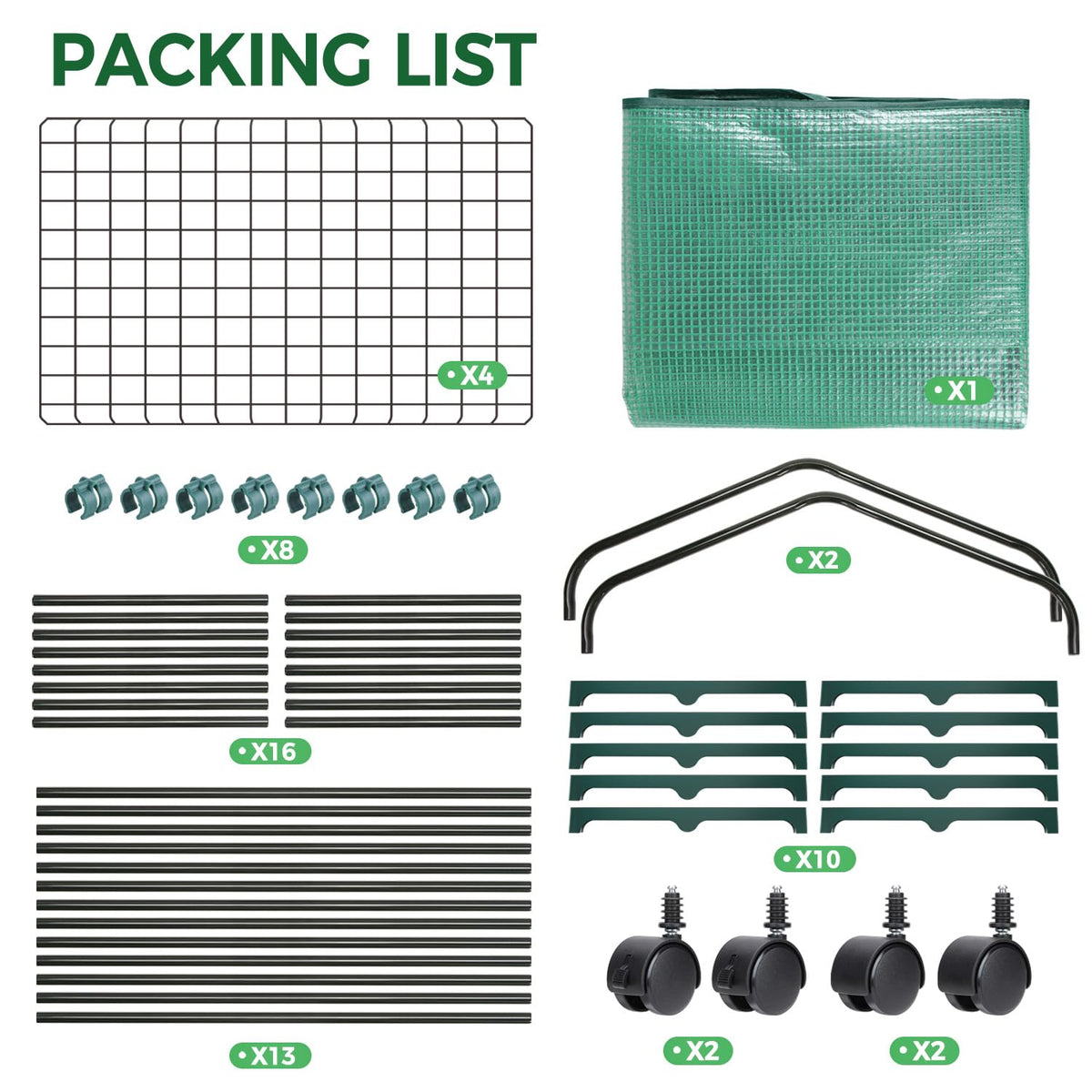 Ohuhu Portable Greenhouse with 4 Shelves (Mini & Large Sizes)