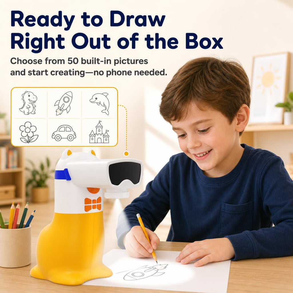 AI Drawing Projector for Kids, Birthday Gift Toy, Ages 5-12