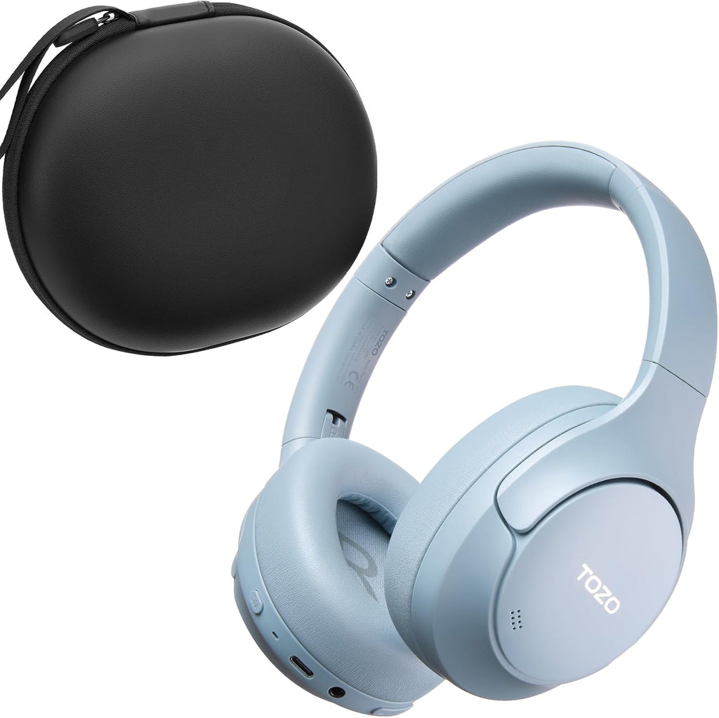 TOZO HT3 Hybrid Noise Cancelling Wireless Headphones, 90H Over Ear Headset