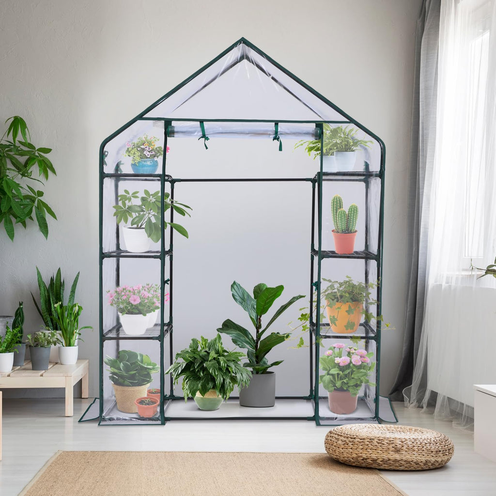 Ohuhu Plastic Greenhouse with 3–4 Tiers, Up to 22.56 Sq Ft