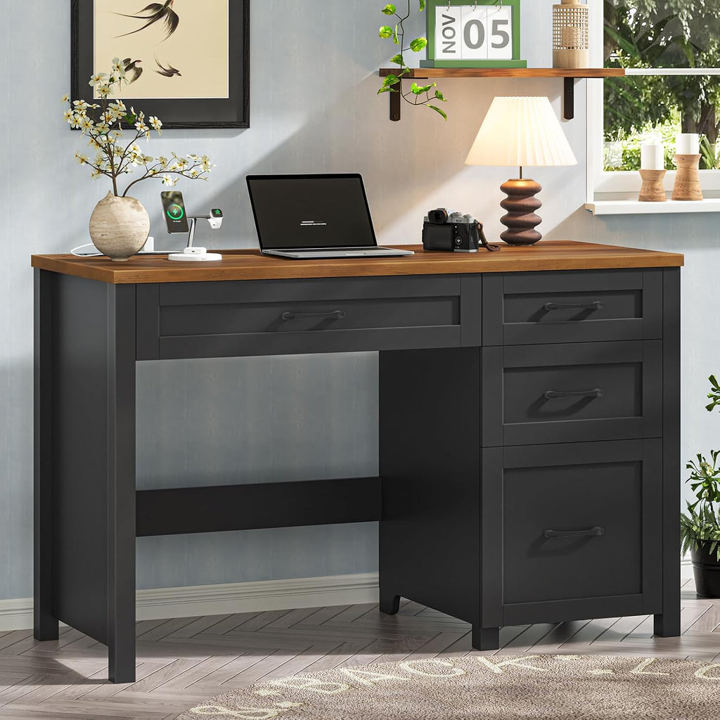 Vabches 47-Inch Student Desk with Drawers