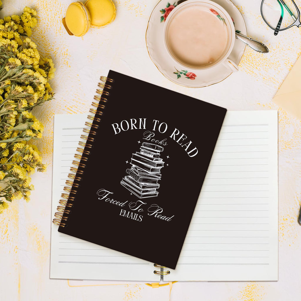 Funny Black Cat Spiral Notebook,Office Notebooks for Work