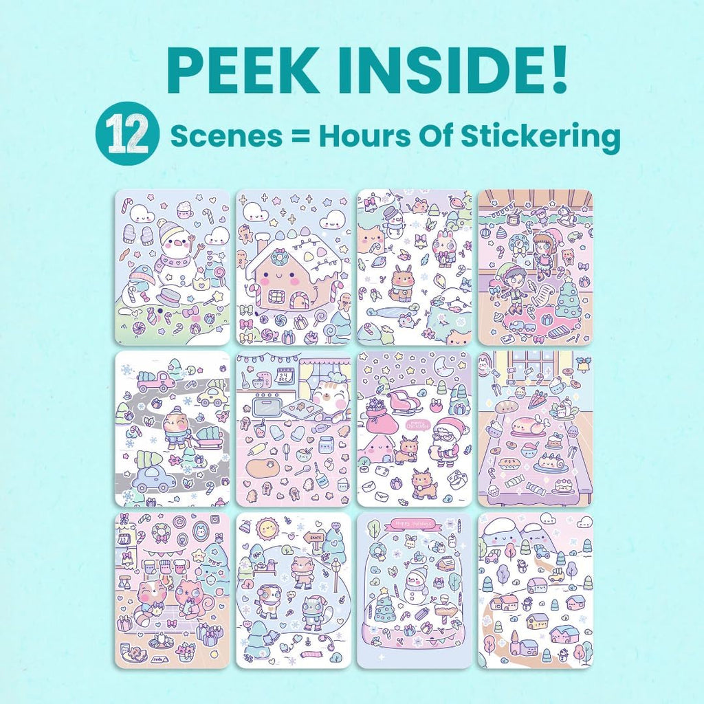 Cupkin Mosaic Sticker Art | ABC Activity Book, 52 Pages, 3000+ Stickers