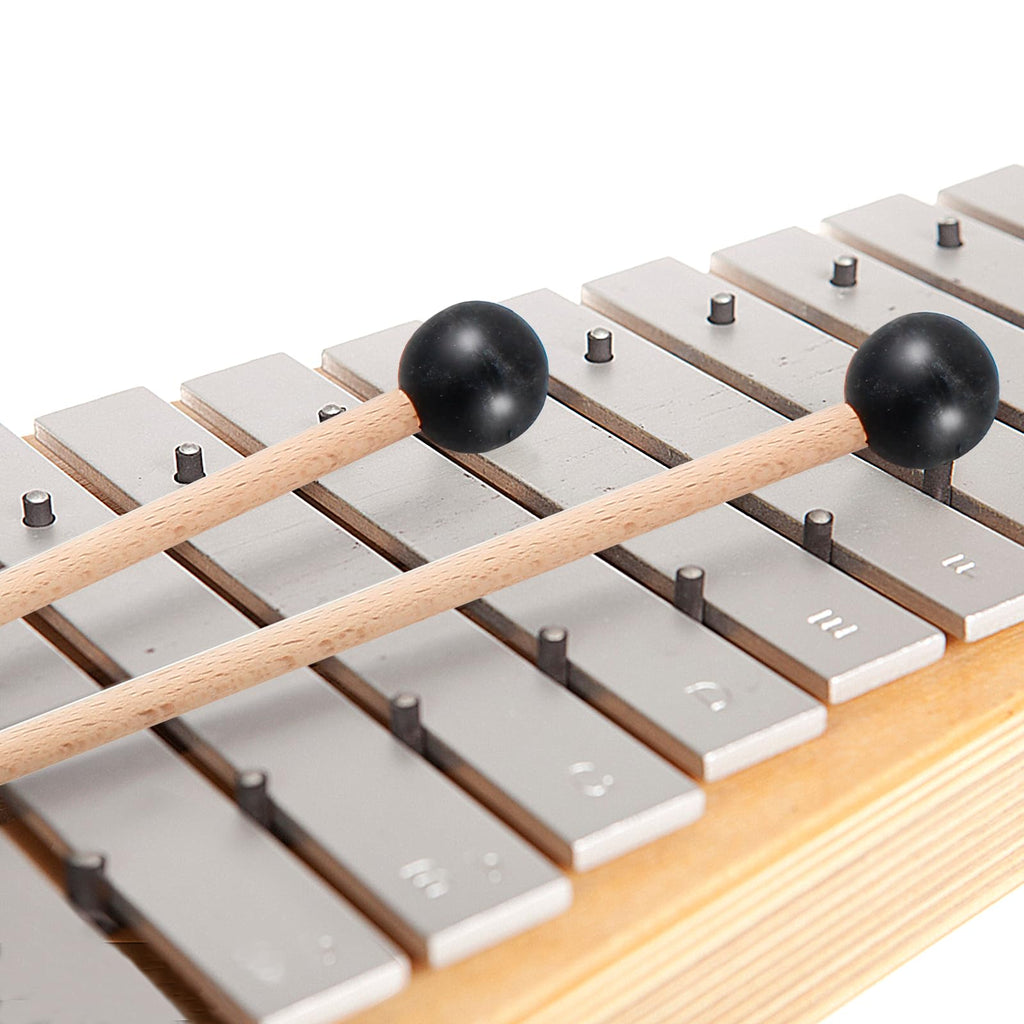 Luomorgo Glockenspiel Mallets, Rubber Head Xylophone Mallets, 2 Pcs