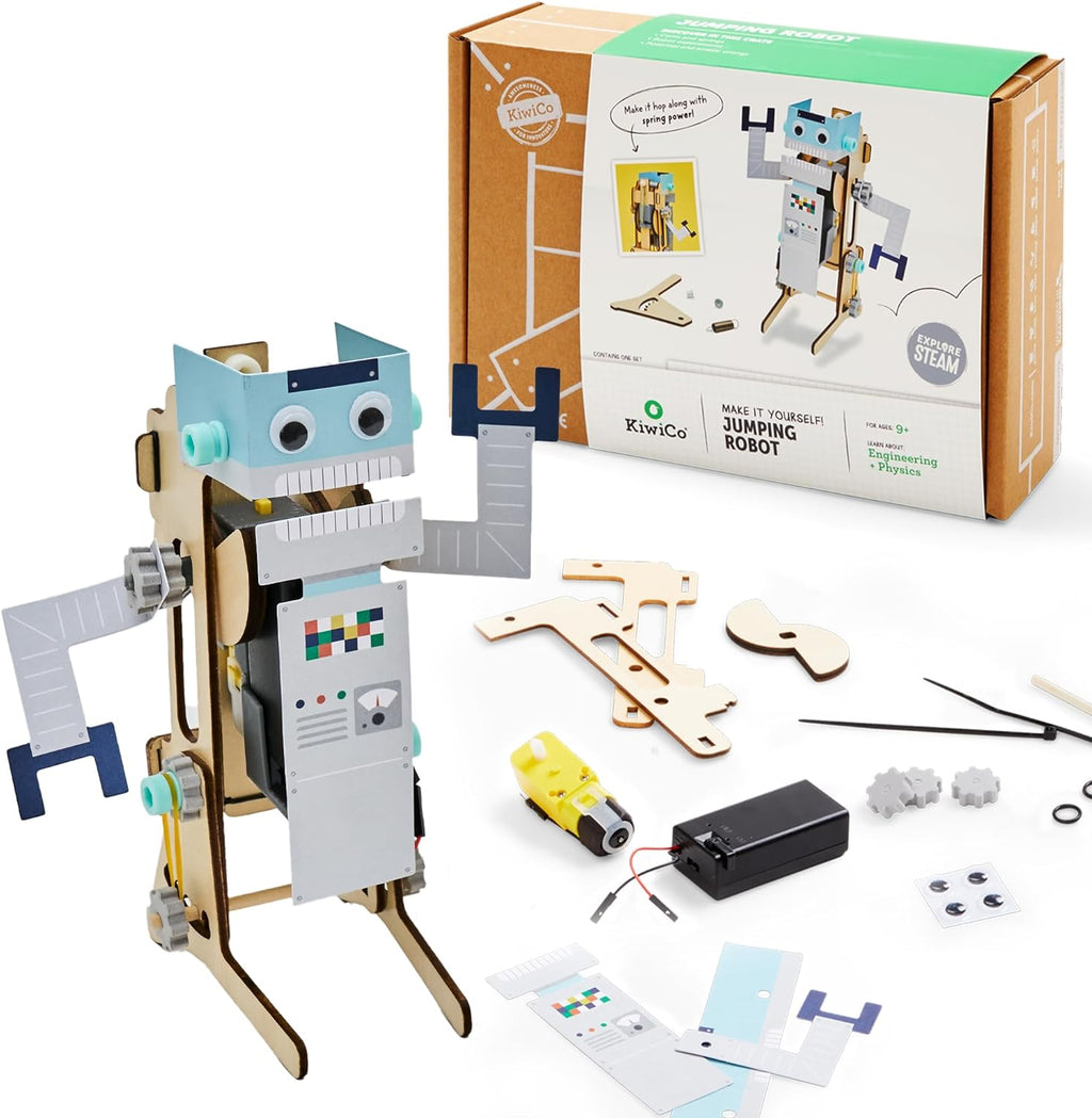 KiwiCo Jumping Robot STEM Kit - Robotics Building Set, Engineering, Ages 9+