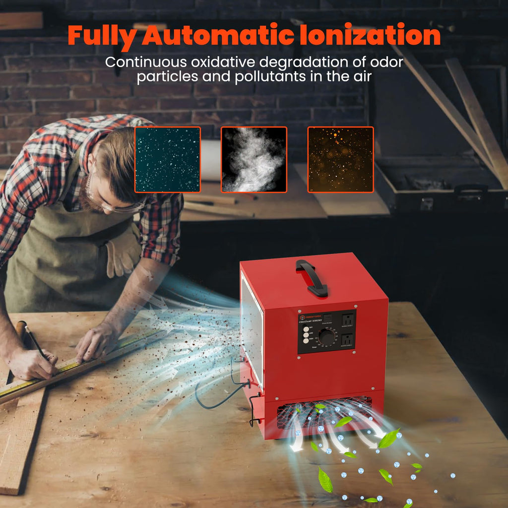 Abestorm Tabletop Dust Collector with Timer for Woodworking Shops