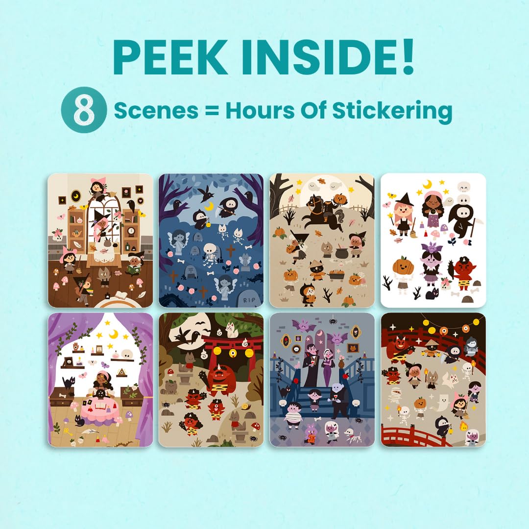 Cupkin Mosaic Sticker Art | ABC Activity Book, 52 Pages, 3000+ Stickers