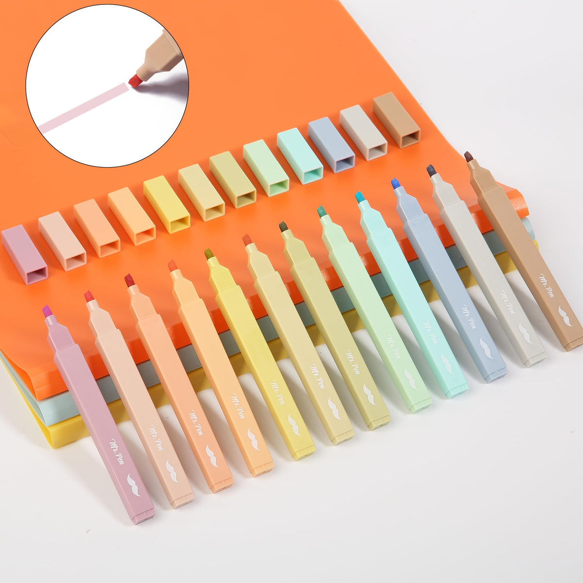Mr. Pen- Aesthetic Bible Highlighters No Bleed Through Assorted Color
