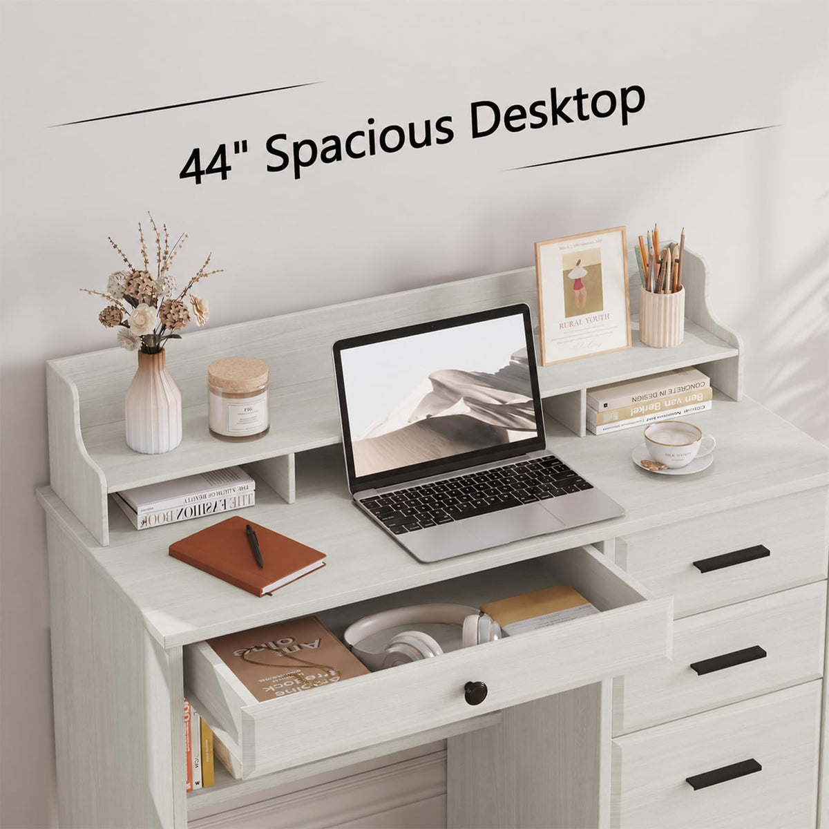 4 EVER WINNER 44-Inch Student Desk with Drawers