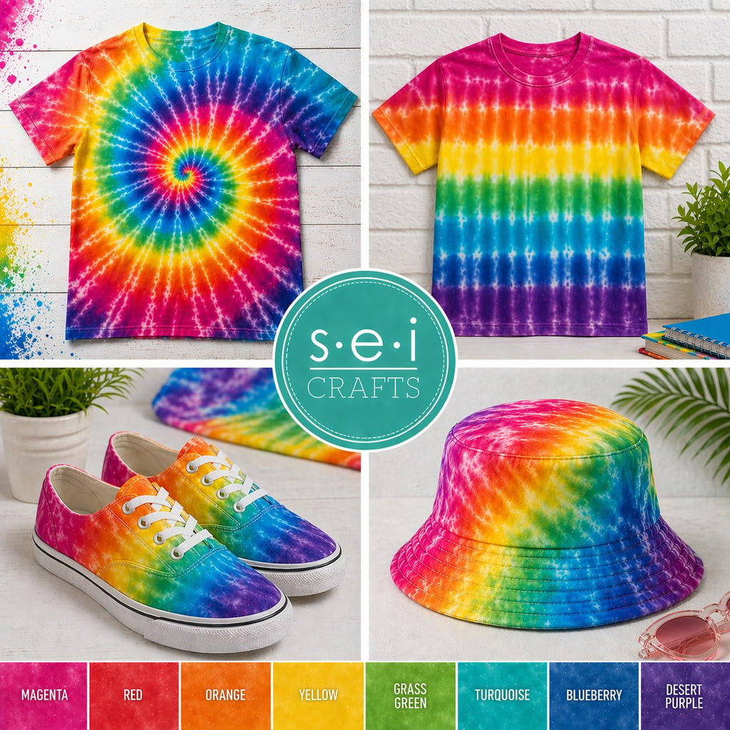 Sei Tie Dye Kit Natural Fade, 8 Color Earth Tone Fabric Dye Spray Set