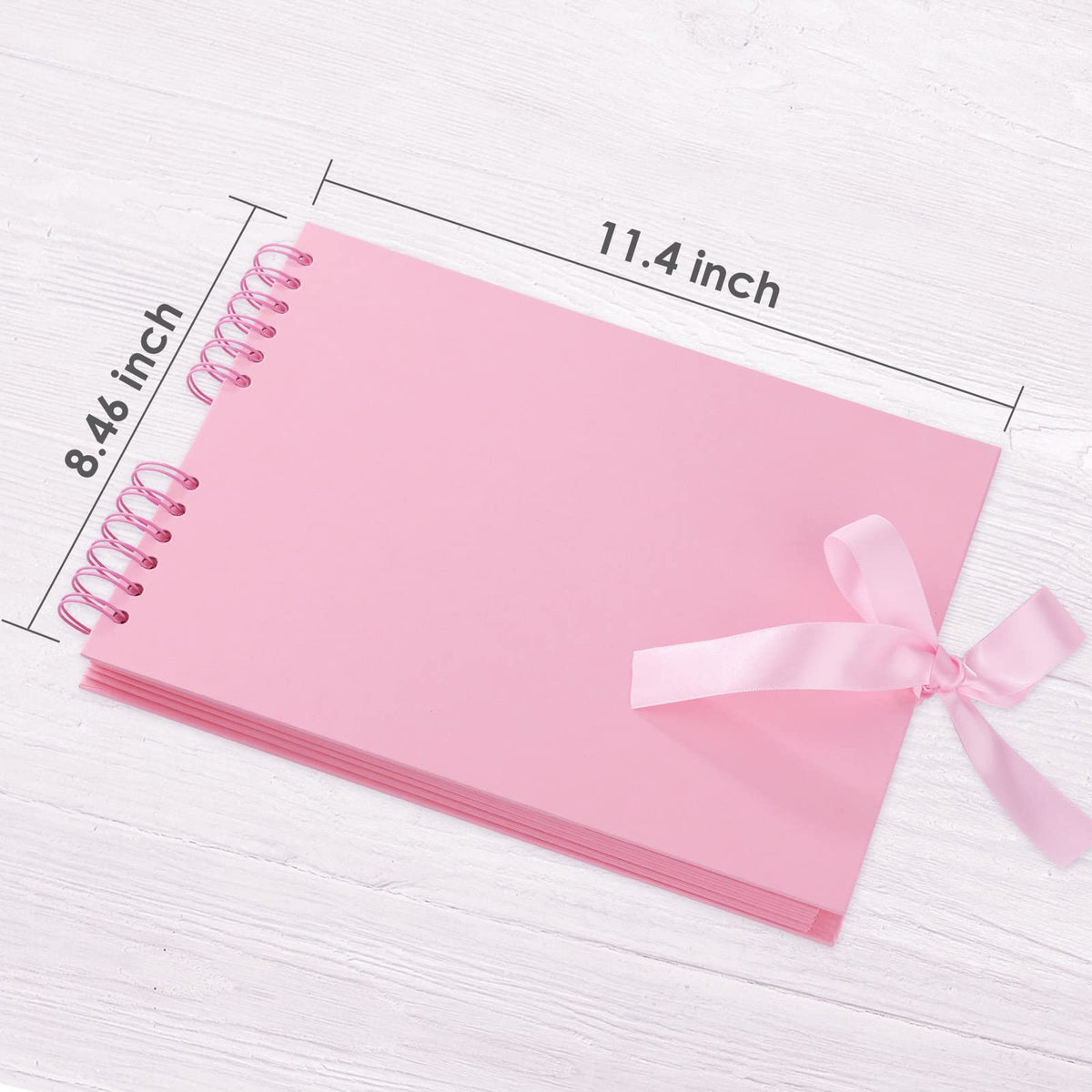 Gotideal 80 Pages Scrapbook Album with 10 Metallic Markers, Black