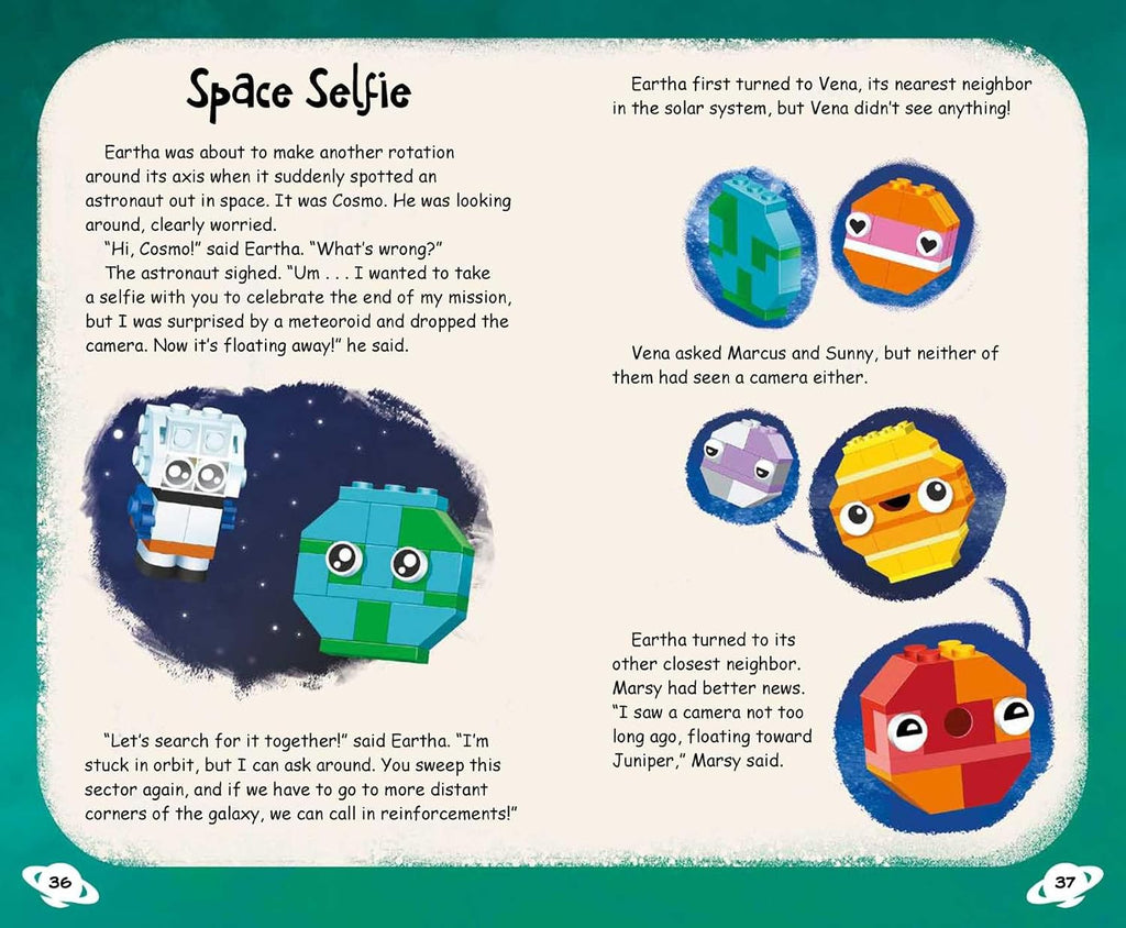 LEGO Books: Space Build and Play Box (Ages 6+, 57 Pieces)