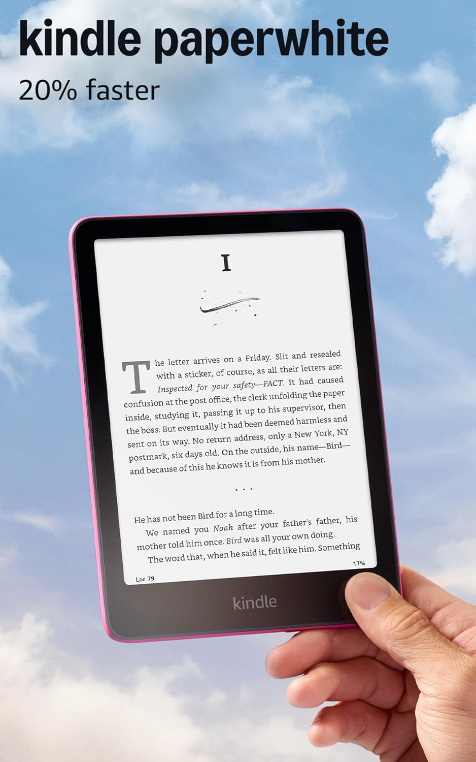 Amazon Kindle Paperwhite 16GB (2024 model) – 7" glare-free display and weeks of battery life – Raspberry