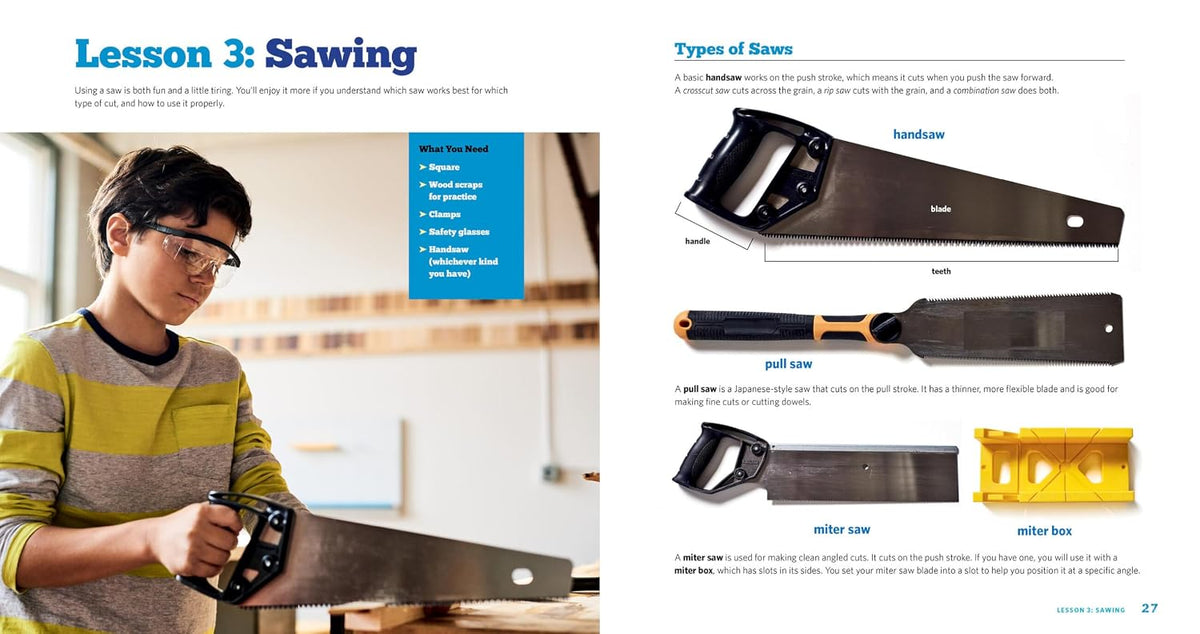 Wood Shop: Handy Skills and Creative Building Projects for Kids