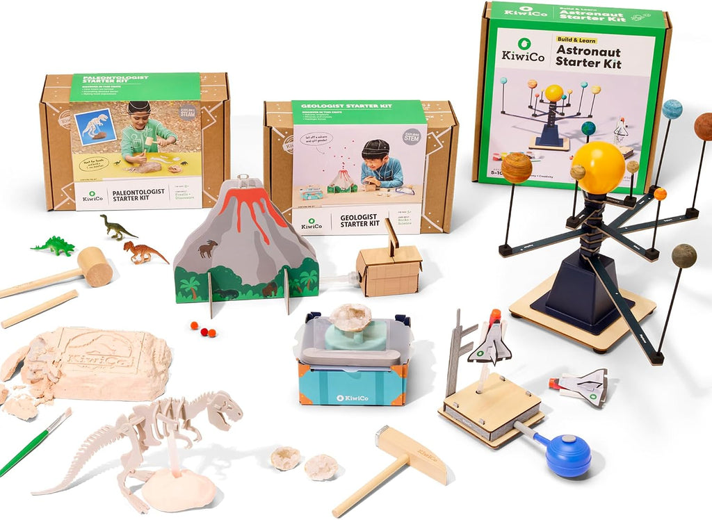 KiwiCo Science Explorer Bundle: Geologist Astronaut Paleontologist Ages 5-9