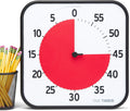 TIME TIMER 12 inch Visual Timer 60 Minute Kids Desk Countdown Clock with Dry Erase Activity Card, Also Magnetic for Classroom, Homeschooling Study Tool, Task Reminder, Home and Kitchen Timer