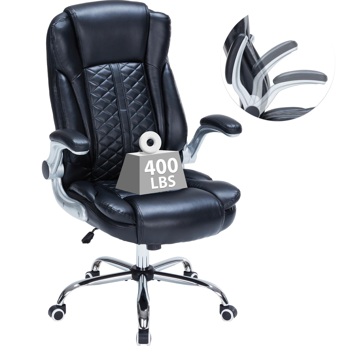 HESL 350 lb High-Back Executive Desk Chair (Multiple Colors)