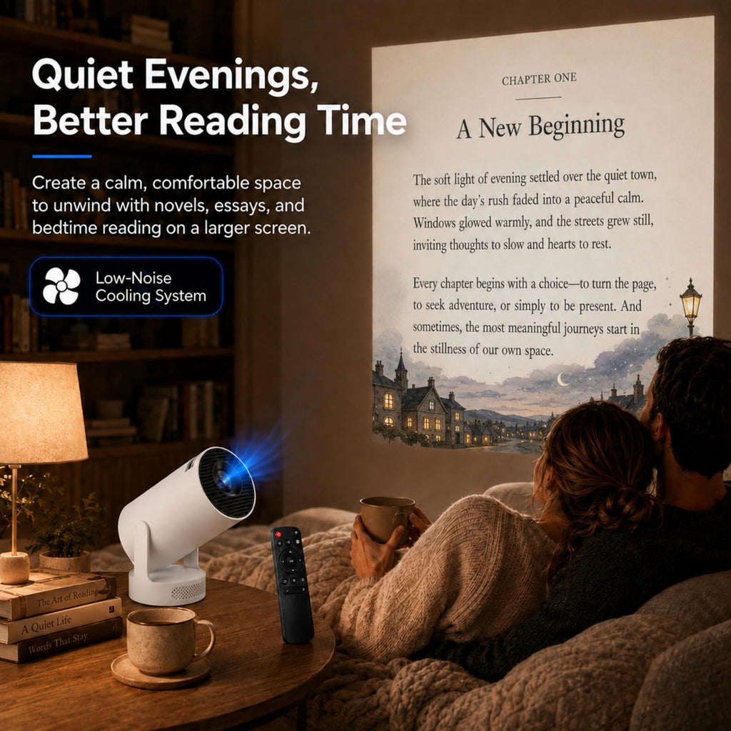 BookGlow Smart Reading Projector with Wireless Page Turner