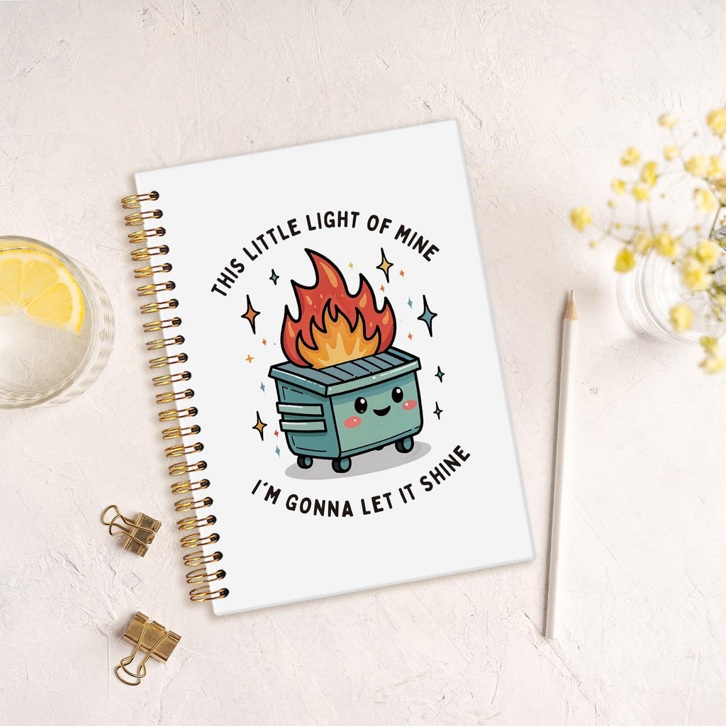 Funny Black Cat Spiral Notebook,Office Notebooks for Work