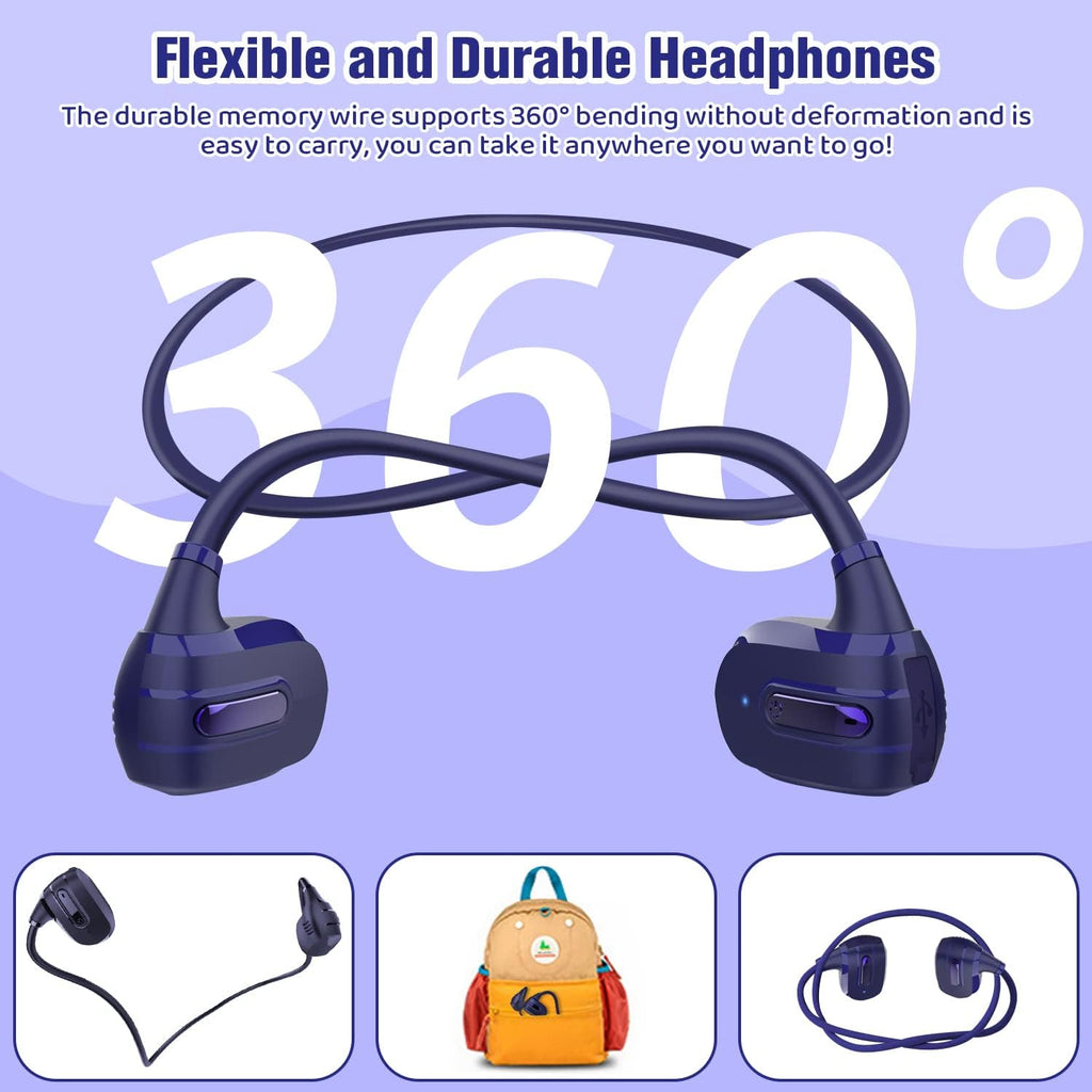 BANIGIPA Kids Headphones, Open Ear Headphones for Teens Child Boys Girls