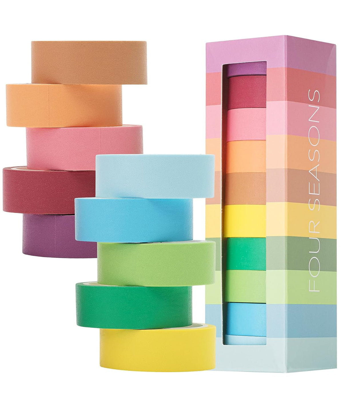 Mr. Pen- Washi Tape Set, 10 Rolls, 5.5 Yards/Roll