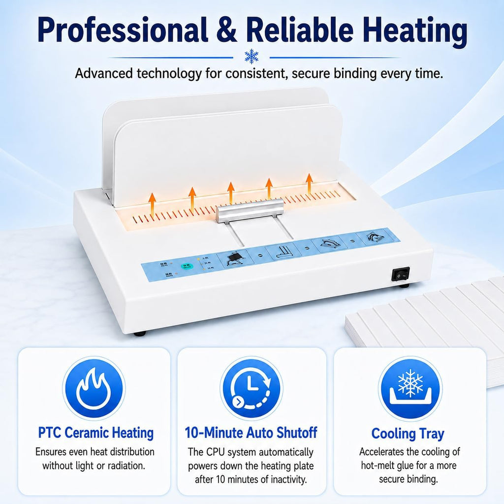 Thermal Binding Machine 500 Sheets Capacity, Book Binding Material