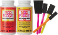 Mod Podge: Complete Decoupage Kit – Matte & Gloss (Two 16 oz) with 4-Piece Foam Brush Set