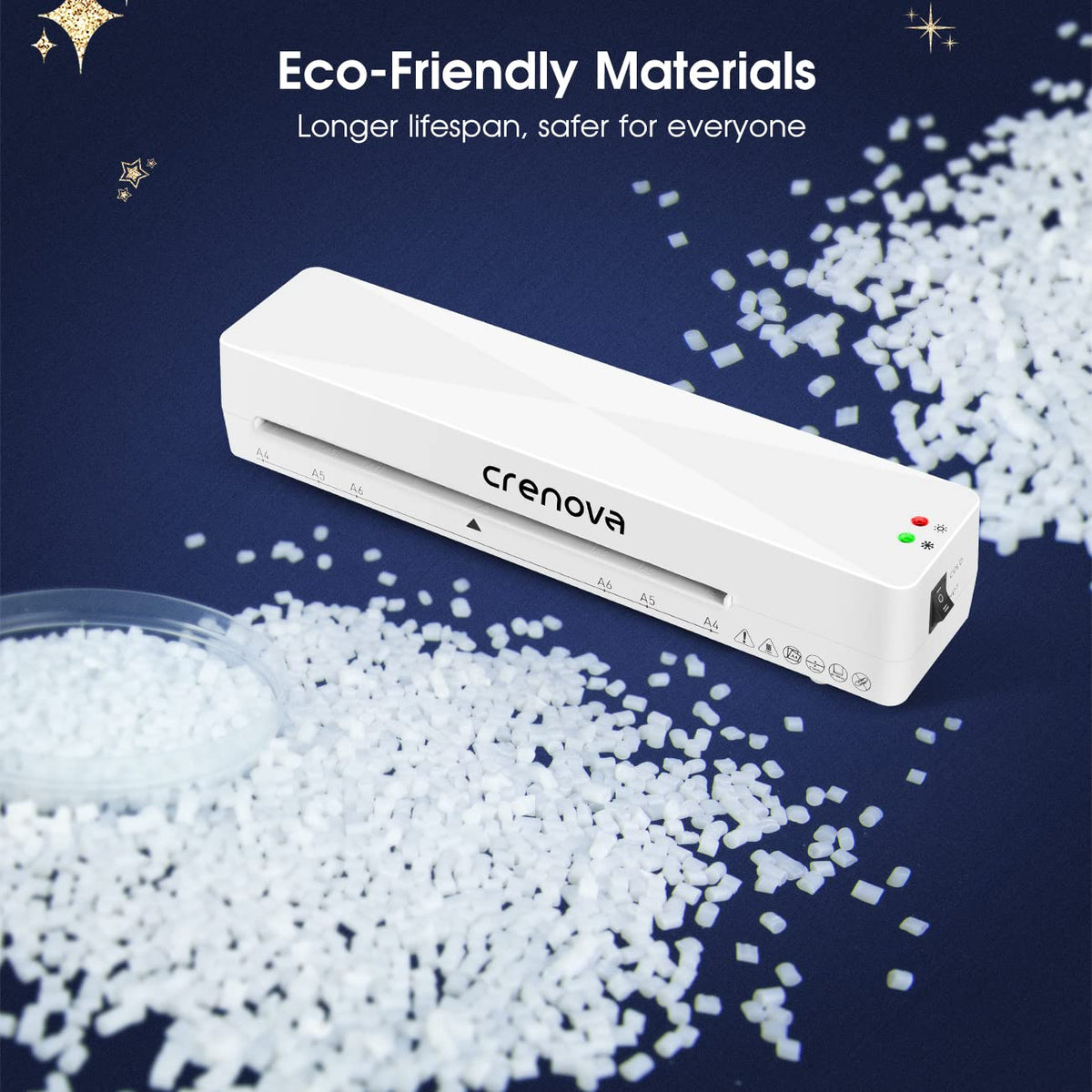 13" A4 Thermal Laminator with 10 Laminating Sheets