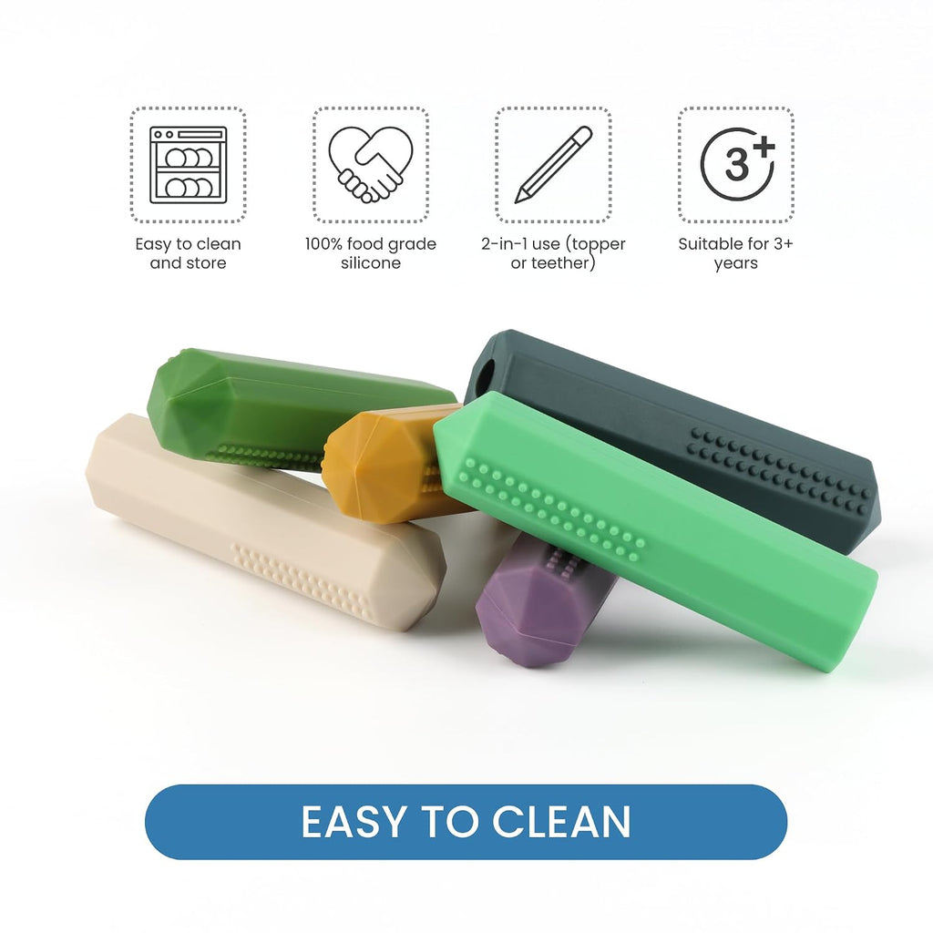 Sensory Chew Pencil Topper for Autistic Chewers