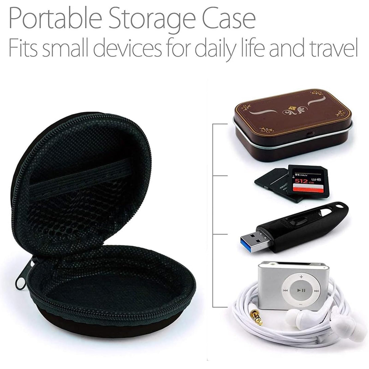 MAS CARNEY Over Ear Headphones Case for Sony, JBL, Anker, KVIDIO and School