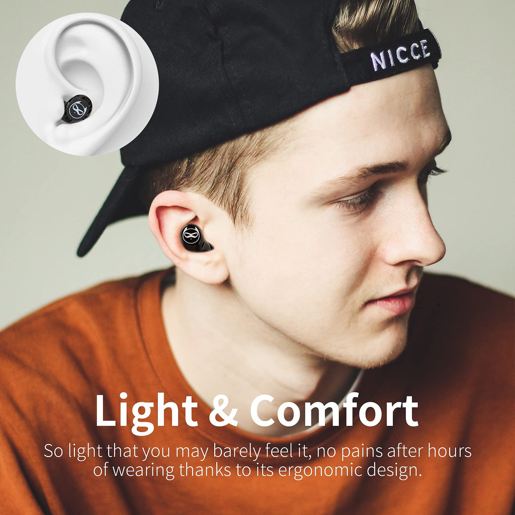 Kids Wireless Earbuds, Noise Reduction Earbuds for Kids Bluetooth 5.0 Waterproof in-Ear Headphones with Mic and Charging Case, Deep Bass Touch Control 36H Playtime Headset for School.
