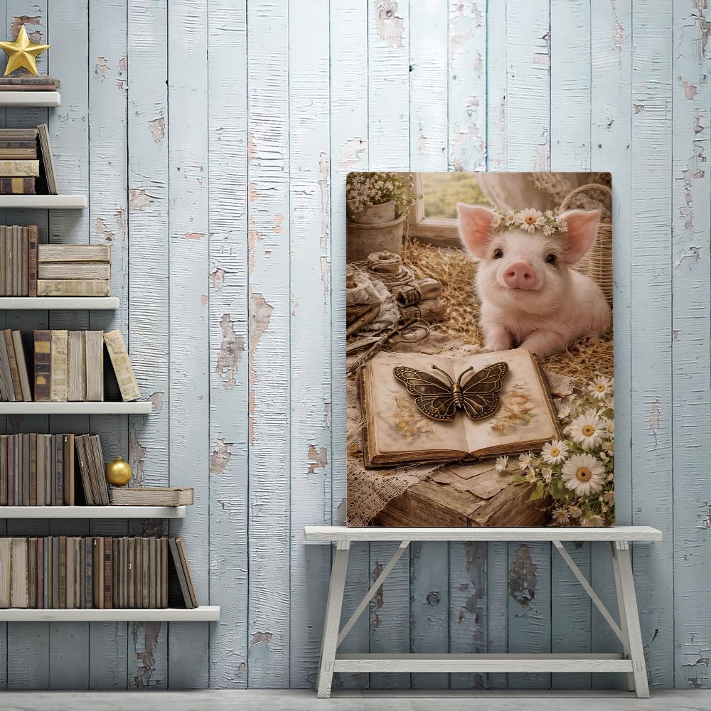 VICESESE 5D Diamond Painting Kit for Adults 12x16 Inch Diamond Art Set Cute Duck Animal Diamond Painting DIY Diamond Art Full Drill Crystal Painting for Home Wall Decor