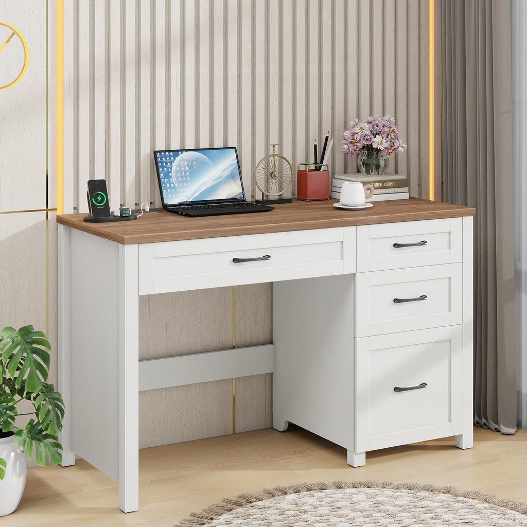 Vabches 47-Inch Student Desk with Drawers