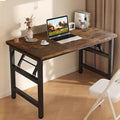 Mrsanmu 47.2-Inch Folding Student Desk, Rustic Brown