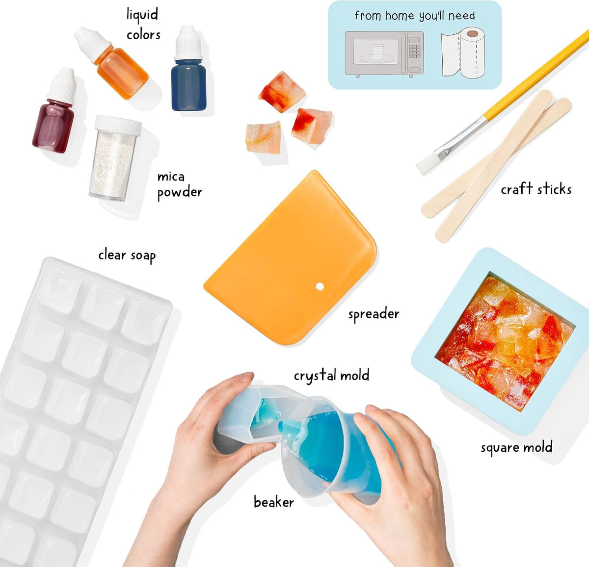 KiwiCo: Crystal Geode Soap Making Kit (Ages 7+)