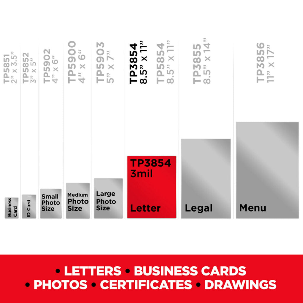 Scotch: Letter Size Thermal Laminating Pouches
