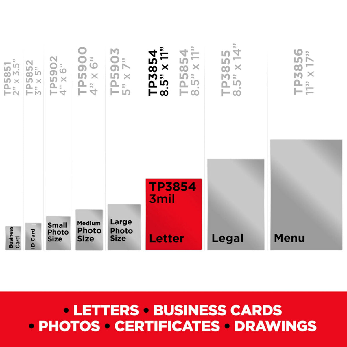 Scotch: Letter Size Thermal Laminating Pouches