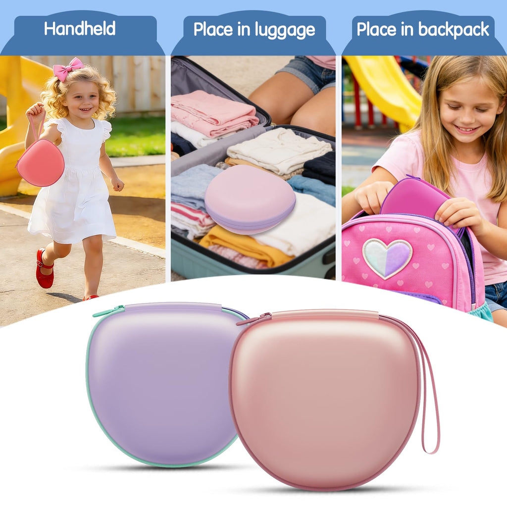 Kids Headphones Case for Folding Headphone, Black (Case Only)