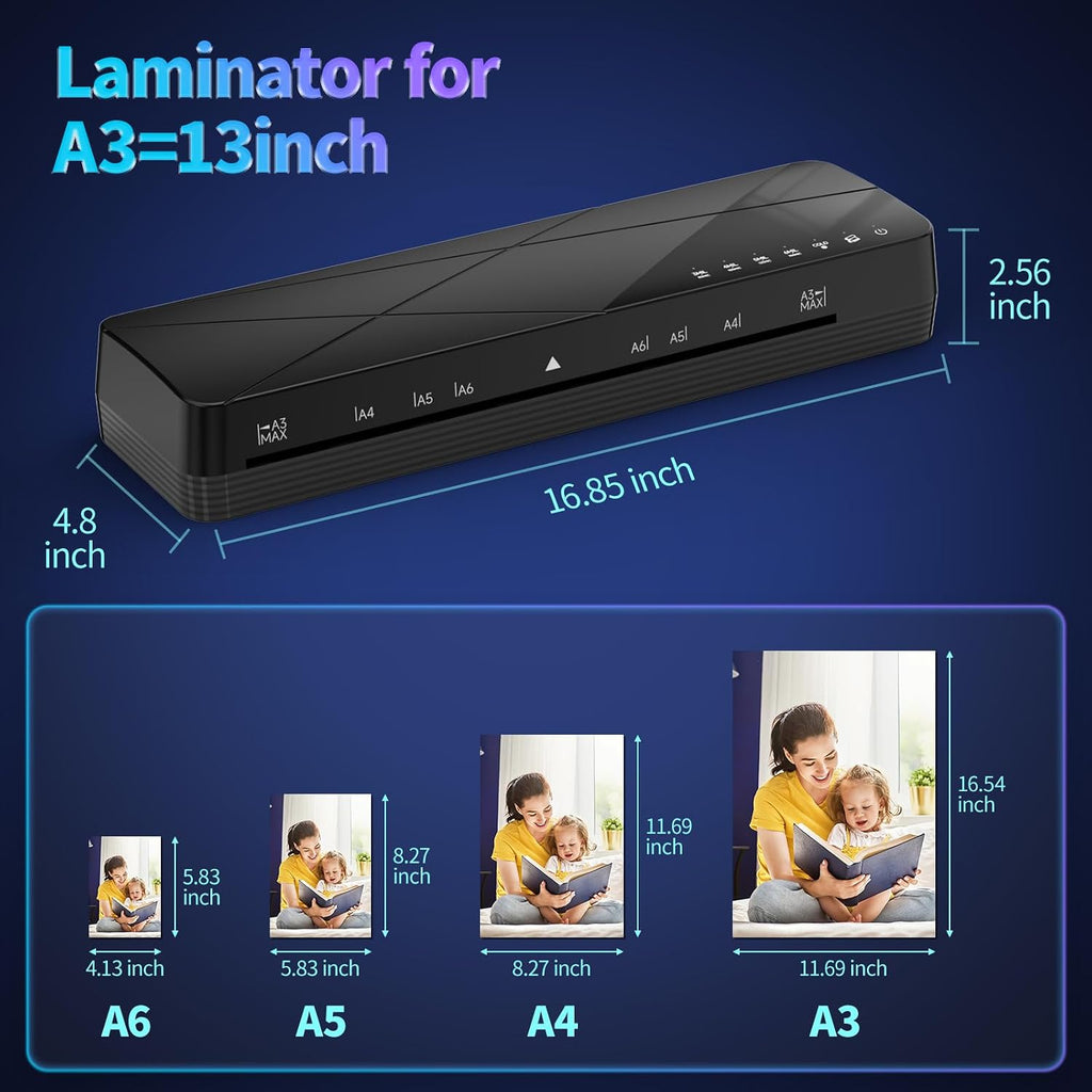 Crenova: 13" Touchscreen Laminator with 6 Lamination Modes