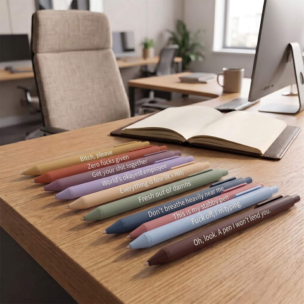 10Pack Bible Pens No Bleed Through, Christian Inspirational Ballpoint Pen