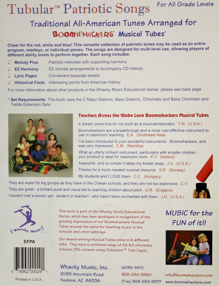 Tubular Patriotic Songs w/CD (Whacky Music Educational Series)